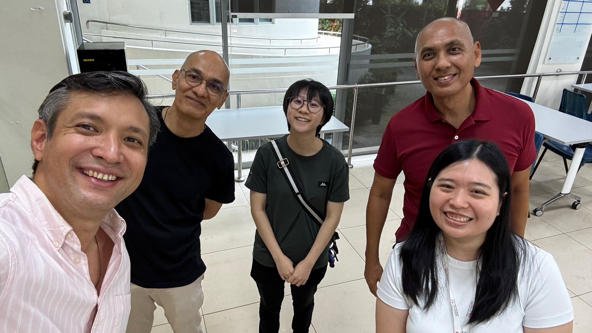 Some of the volunteers with Chanel Leong (rightmost in white), Manager of Community Engagement at SASCO