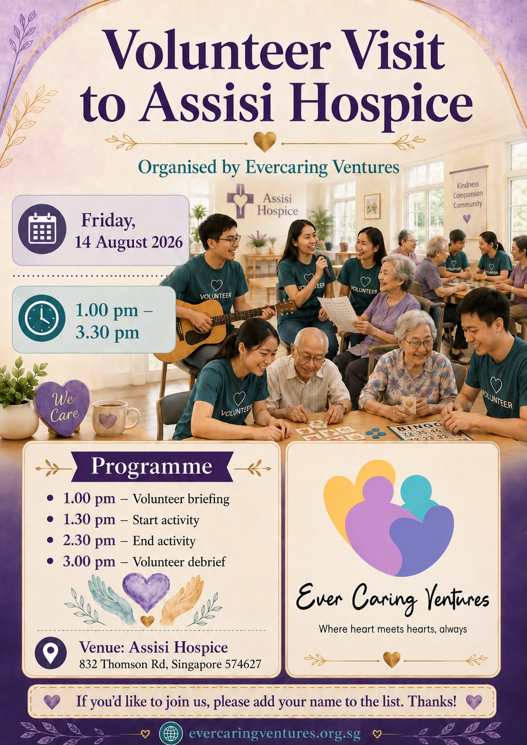 Volunteering @ Assisi Hospice